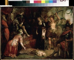 Das Urteil Salomos von Frans II Francken