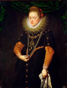 Porträt von Konstanze von Österreich, Königin von Polen von Frans II Pourbus