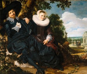 Hochzeitsporträt von Isaac Abrahamsz Massa und Beatrix van der Laen, 1622 von Frans I Hals
