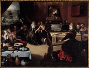 Der verlorene Sohn bei Kurtisanen von Frans I Pourbus