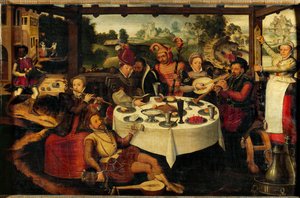 Der verlorene Sohn, Feier der Rückkehr von Frans I Pourbus