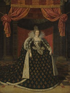 Porträt von Marie de Médicis (1575-1642), Königin von Frankreich, in Staatsroben