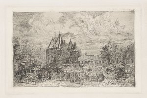 Ansicht des Nieuwmarkt, Amsterdam