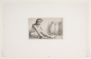 Das Mädchen mit den Eulen von Frans Schwartz