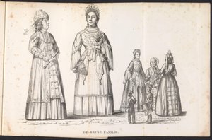 Riesenfiguren in der Prozession für den Heiligen Rombout, 1825
