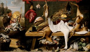 Marktszene an einem Kai, ca. 1635-1640