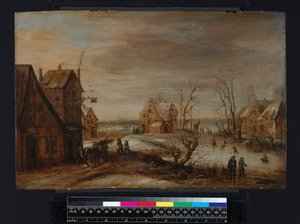 Ein Dorf im Winter