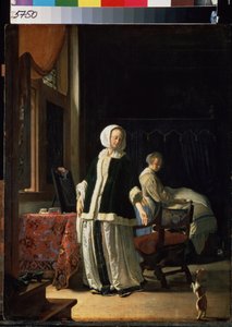 Der Morgen einer jungen Frau von Frans van Mieris