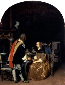 Das Austernmahl, 1659 von Frans van Mieris