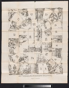 Karikatur im Leidener Studentenalmanach, 1874