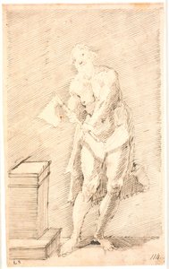 Stehender Mann mit Henkerbeil von Frantz Cleyn