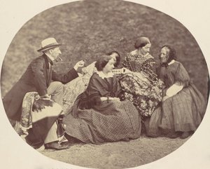 [Mathias Höusermann, Marie Antoine, Elise Höusermann und Pepe Wöss], 1850er-60er Jahre