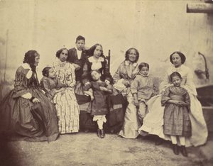 [Zehn Mitglieder der Antoine-Familie], 1850er-60er