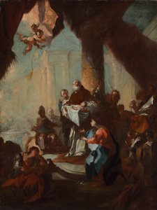 Studie zu „Die Darstellung Christi im Tempel“ (für Sankt Ulrich, Wien) von Franz Anton Maulbertsch