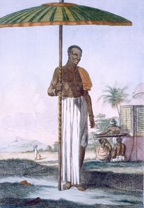 Träger der Ouriah-Kaste, veröffentlicht 1808-12 von Franz Balthazar Solvyns