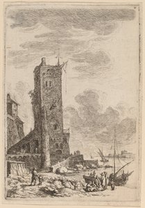 Hafen von Livorno von Franz Edmund Weirotter