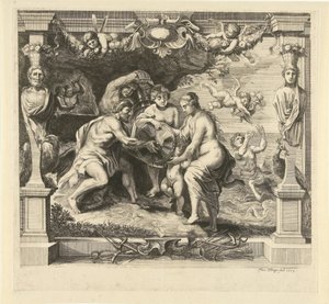 Thetis erhält von Vulkan Waffen für Achilles von Franz Ertinger