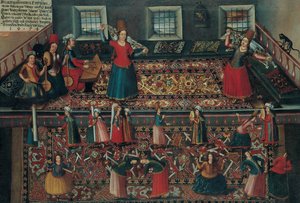 Szene aus dem türkischen Harem, zweite Hälfte des 17. Jahrhunderts