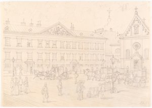 1., Neuer Markt - Palais Schwarzenberg und Kapuzinerkirche von Franz Gerasch
