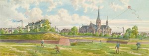 Zwischen Westbahn und Mariahilfer Linie (Blick auf den Linienwall)