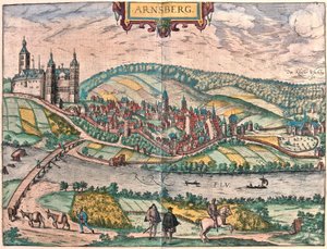 Arnsberg, Deutschland (Gravur) von Franz Hogenberg