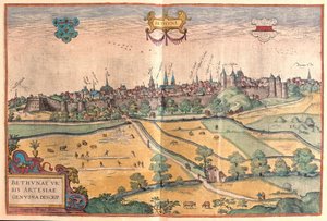 Bethune in Pas de Calais, Frankreich (Gravur) von Franz Hogenberg