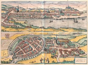 Flensburg und Itzehoe, Deutschland (Stich)