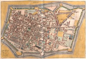 Lucca, Italien (Gravur) von Franz Hogenberg
