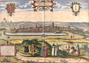 Ansicht von Danzig (Gedanum) (heutiges Gdańsk), Polen von Franz Hogenberg