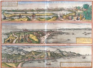 Ansichten von Sevilla, Cadiz und Malaga, Spanien von Franz Hogenberg