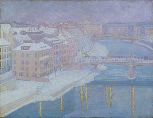 An der Donaulände von Franz Jaschke