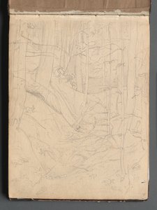 Album mit Ansichten von Rom und Umgebung, Landschaftsstudien, Seite 01a: Römische Landschaft