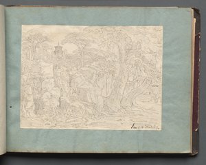 Album mit Ansichten von Rom und Umgebung, Landschaftsstudien, Seite 36a: Römische Ansicht