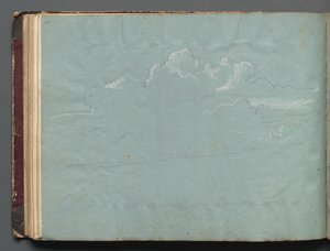 Album mit Ansichten von Rom und Umgebung, Landschaftsstudien, Seite 36b: Wolkenstudie von Franz Johann Heinrich Nadorp