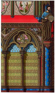 Dekoration der Sainte Chapelle, Paris, 13. Jahrhundert, 1870