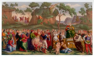 Moses Testament und Tod, 1481-1482, 1870 von Franz Kellerhoven