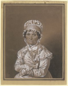 Eine Dame mit Spitzenhäubchen von Franz Krüger