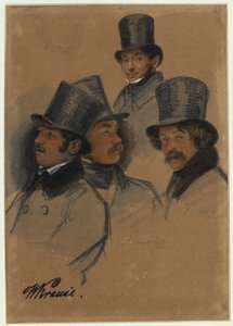 Ludwig Elsholtz, Wilhelm Krause, Karl Friedrich G. Lüderitz, Karl Friedrich Schulz von Franz Krüger