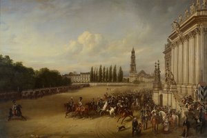 Parade in Potsdam im Jahre 1817 von Franz Krüger
