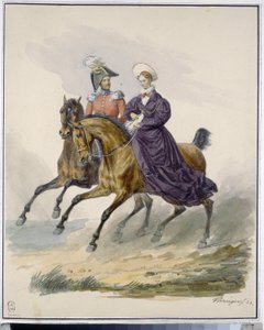 Kaiser Nikolaus I. und Kaiserin Alexandra Fjodorowna von Franz Krüger