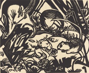 Tierlegende, 1912 von Franz Marc