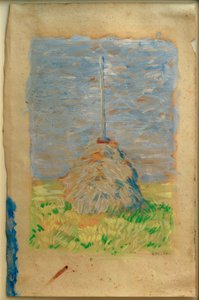 Kleine Schilfhocke bei Brunnenbach von Franz Marc