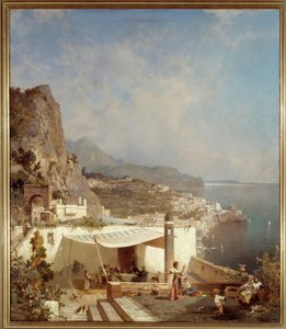 Die Bucht von Neapel von Franz Richard Unterberger