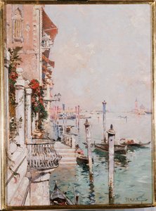 Der Große Kanal, Venedig von Franz Richard Unterberger