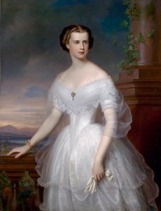 Porträt von Elisabeth von Wittelsbach (1837-1898) (Sissi), Kaiserin von Österreich und Königin von Ungarn