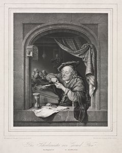 Der Schreibmeister der alten Schule, 1836