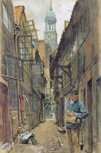Eine Hintergasse in Hamburg