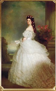 Kaiserin Elisabeth in einem sternenbesetzten Kleid von Franz Xaver Winterhalter