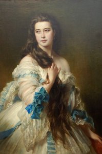 Nadezhda Nikolayevna Rimskaya-Korsakova geb. Purgold, um 1870 von Franz Xaver Winterhalter