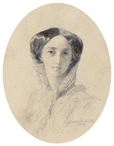 Olga Nikolaievna von Russland (1895-1918) - Porträt der Großfürstin Olga Nikolaevna von Russland (1822-1892), Königin von Württemberg - Winterhalter, Franz Xavier (1805-1873) - 1856